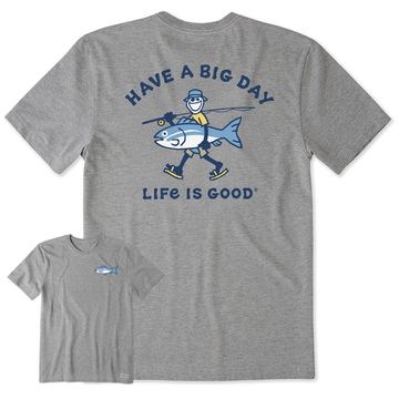 Life is Good Men's Have a Big Day Fishing Crusher Lite Tee
