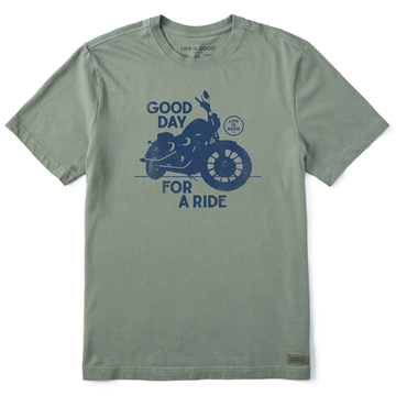 Life is Good Men's Good Day for a Ride Motorcycle Crusher Lite Tee