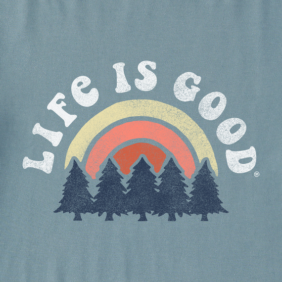 Life is Good Men's Rainbow Forest Crusher Lite Tee