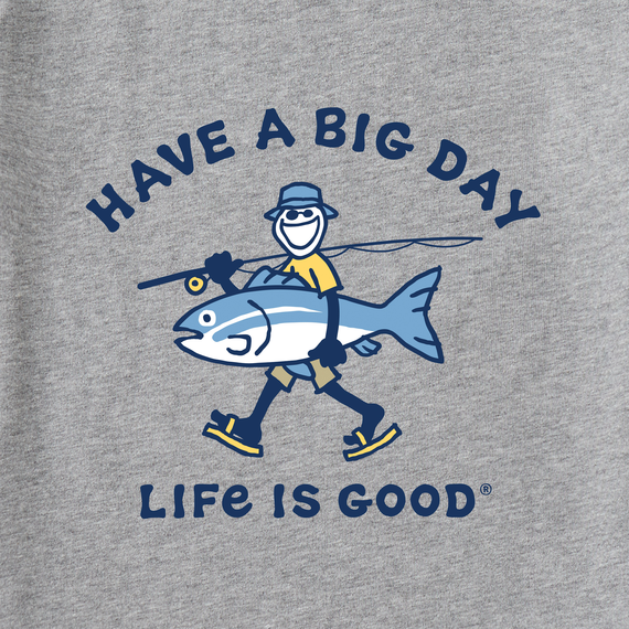 Life is Good Men's Have a Big Day Fishing Crusher Lite Tee