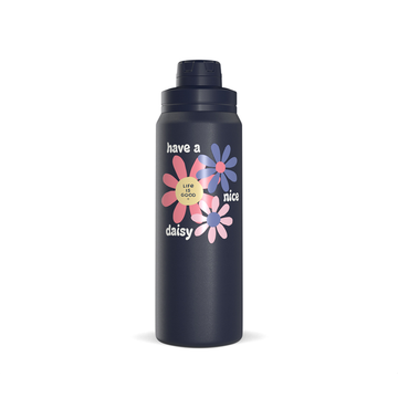 Life is Good Nice Daisy 26oz Stainless Steel Water Bottle