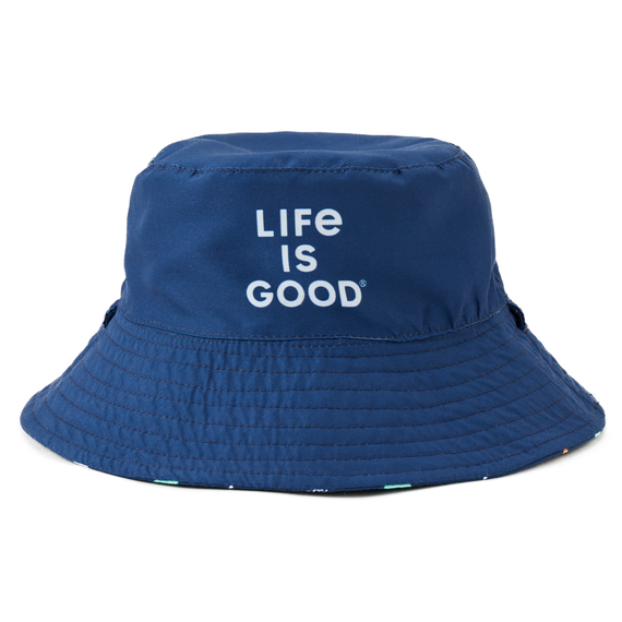 Life is Good Toddler Shark Pattern Made in the Shade Bucket Hat