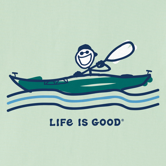 Life is Good Men's Kayak Jake Crusher Tee