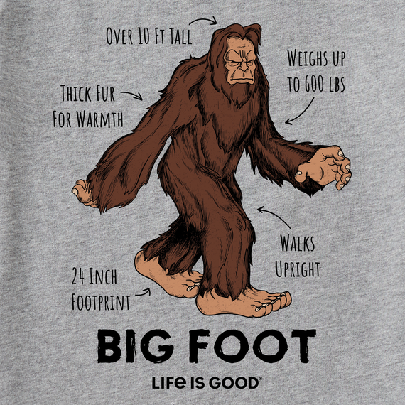 Life is Good Kids Big Foot Facts Crusher Tee – Good Vibes on Main