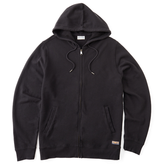 Black plain zip up hoodie best sale