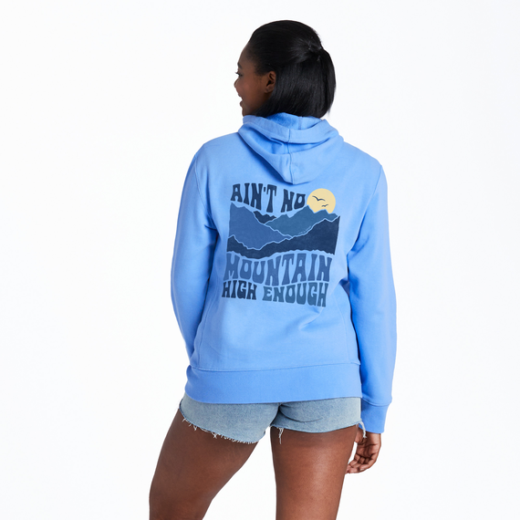 Life is Good Women s Ain t No Mountain High Enough Simply True Fleece Zip Hoodie