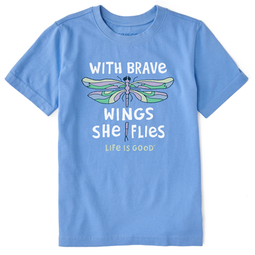 Life is Good Kids Crusher Tee With Brave Wings