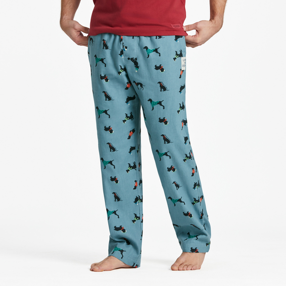 Life is Good Men's Chilly Dogs Pattern Classic Sleep Pant