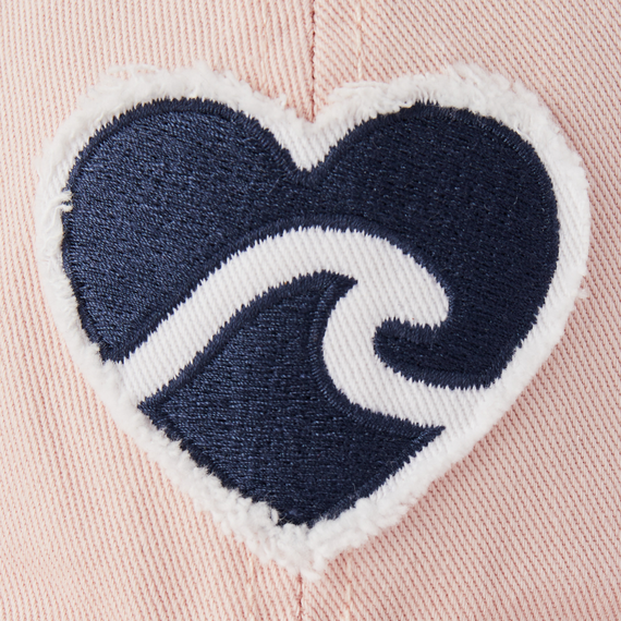 Life is Good Wave Heart Tattered Chill Cap