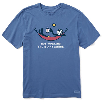 Life is Good Men's Not Working Hammock Crusher Tee