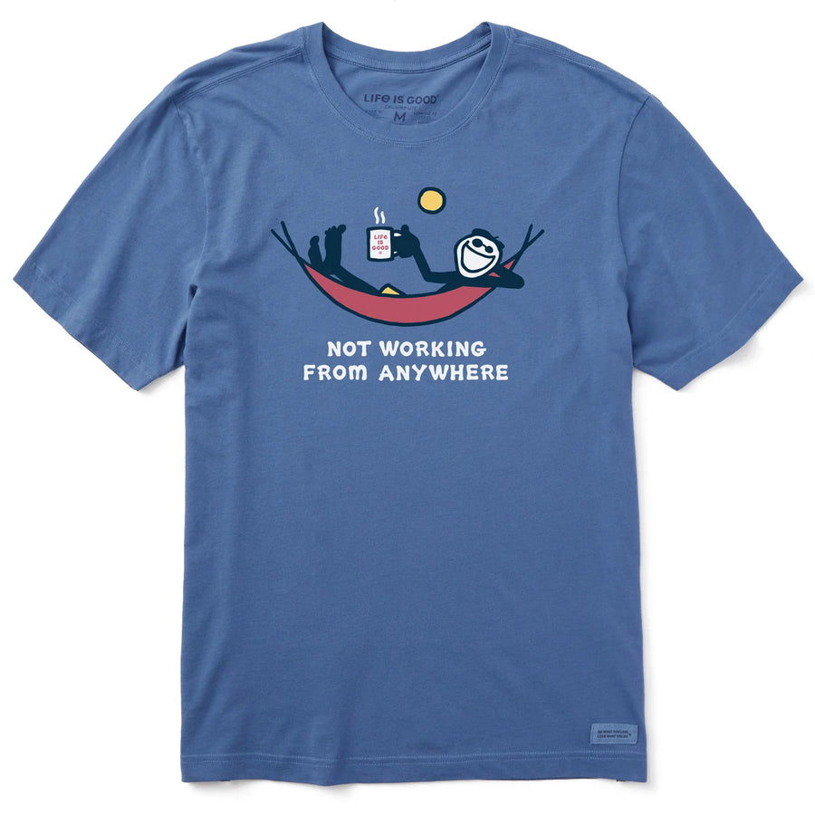 Life is Good Men's Not Working Hammock Crusher Tee