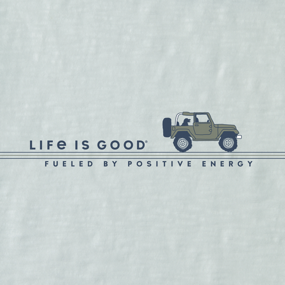 Life is Good Men's Positive Energy ATV Textured Slub Hoodie