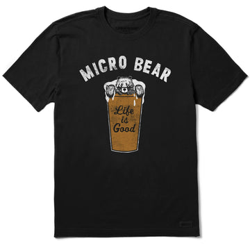Life is Good Men's Micro Bear Crusher Tee
