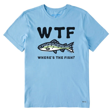 Life is Good Men's WTF Fish Short Sleeve Tee
