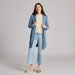 Life is Good Women's Solid French Terry Beyond Hip Hoodie