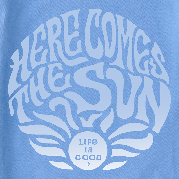 Life is Good Women's Trippy Here Comes the Sun Long Sleeve Crusher Lite Tee