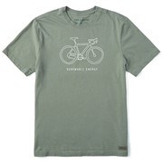 Life is Good Men's Renewable Energy Bike Crusher Tee