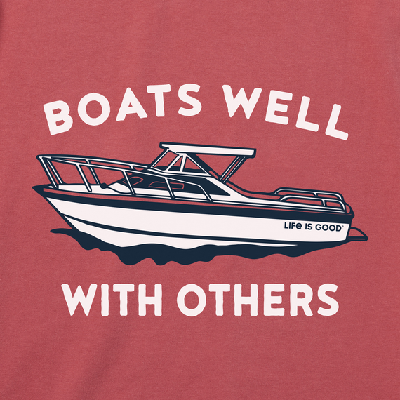 Life is Good Men's Crusher Tee Boats Well With Others