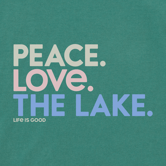 Life is Good Women's Peace Love the Lake Crusher Lite Tee