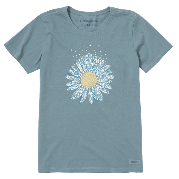 Life is Good Women's Flower of Hearts Crusher Tee