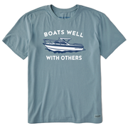 Life is Good Boats Well With Others Crusher Tee