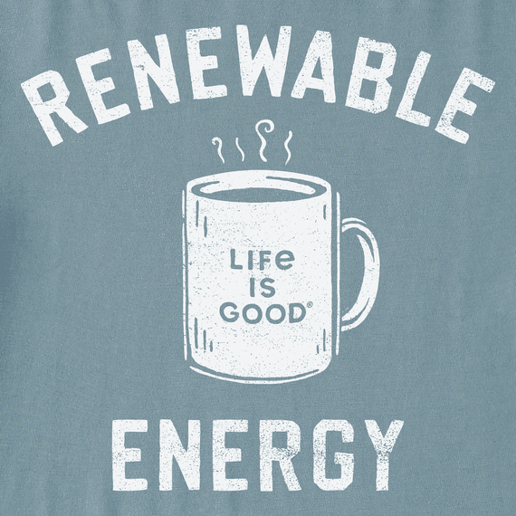 Life is Good Men's Renewable Energy Coffee Mug Crusher Lite Tee