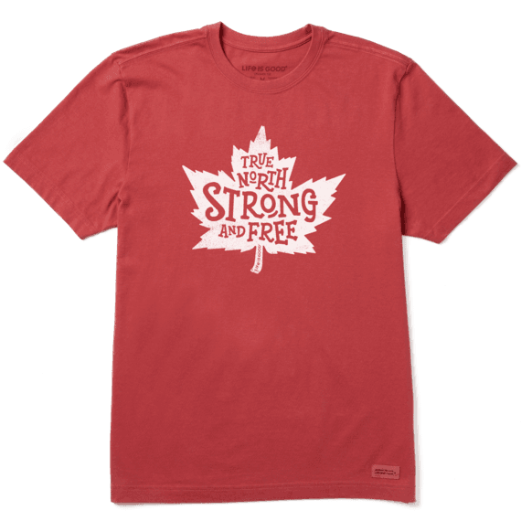 Life is Good Men's True North Strong Crusher Tee