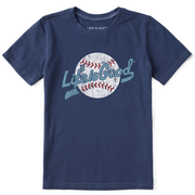 Life is Good Kids LIG Ballyard Script Logo Crusher Tee