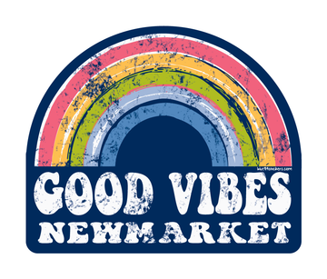 Newmarket Good Vibes Rainbow Sticker