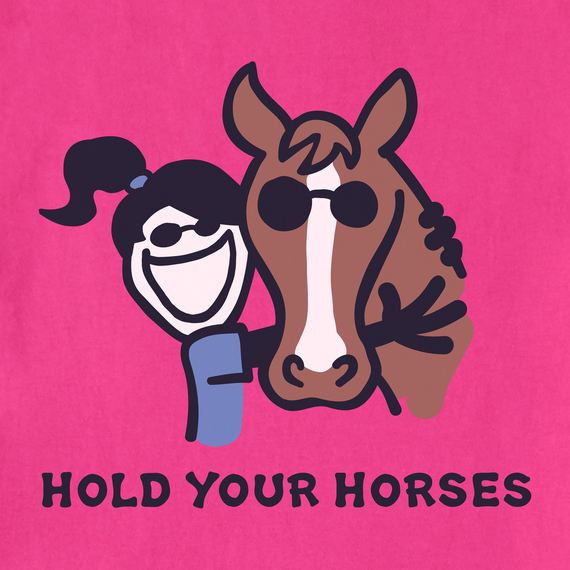 Life is Good Kids Jackie Hold Your Horses Crusher Tee