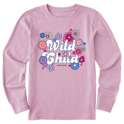 Life is Good Kids Hippy Wild Child Long Sleeve Crusher Tee