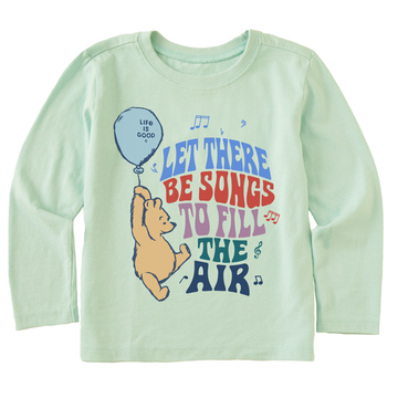 Life is Good Toddler Winnie Let There Be Songs Long Sleeve Crusher Tee