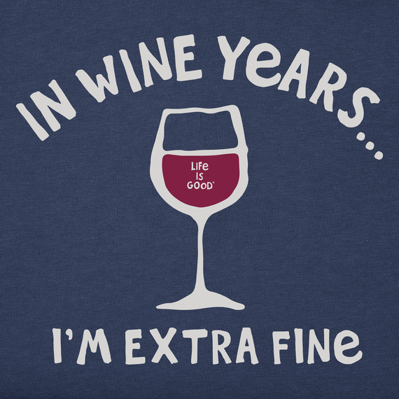 Life is Good Men's Naive I'm Extra Fine Wine Crusher Tee