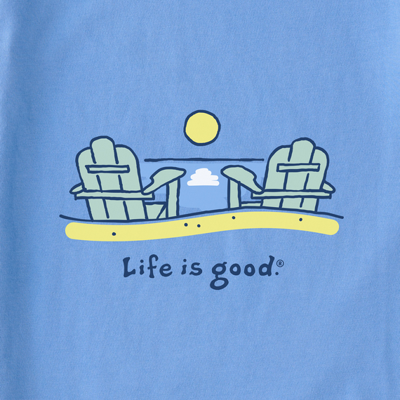 Life is Good Women's Beach Adirondacks Crusher Vee