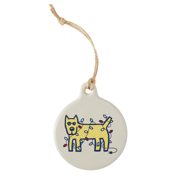 Life is Good Rocket Holiday Lights Holiday Ornament