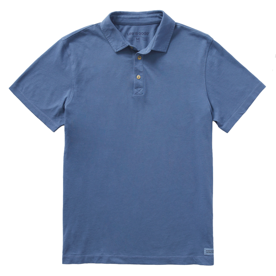 Life is Good Men's Solid Crusher Lite Polo