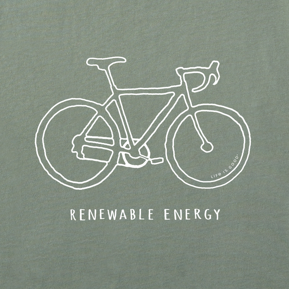 Life is Good Men's Renewable Energy Bike Crusher Tee