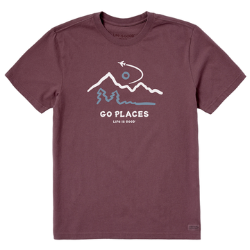 Life is Good Men's Go Places Airplane Crusher Lite Tee