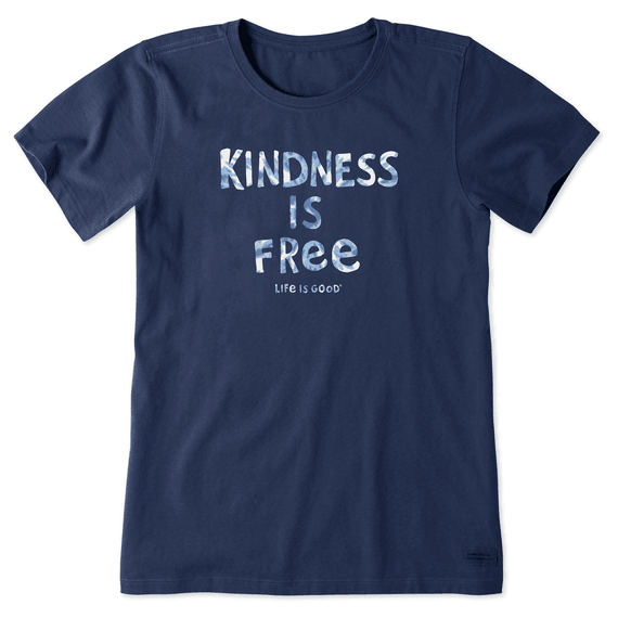 Life is Good Women's Kindness is Free Crusher Tee