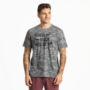 Life is Good Men's Buck Buck Moose Allover Printed Crusher Tee