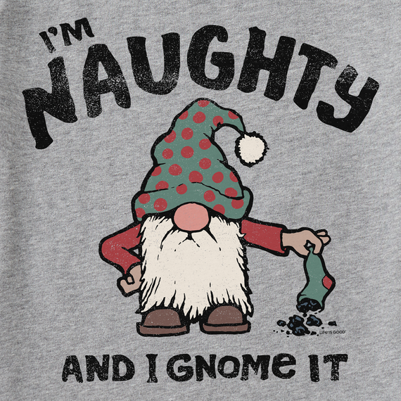 Life is Good Men's Naughty Gnome Crusher Tee