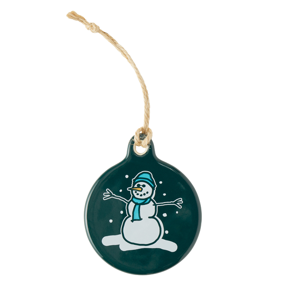 Life is Good Chill Snowman Holiday Ornament