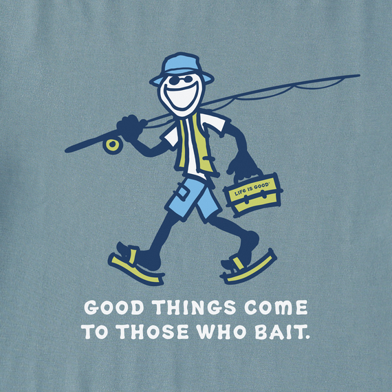 Life is Good Men's Jake Good Things Fish Long Sleeve Crusher Tee