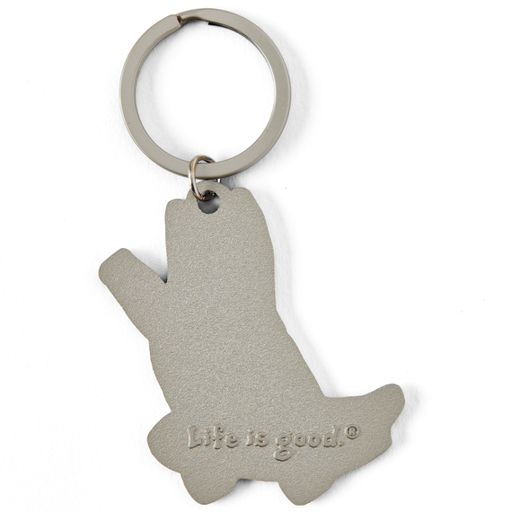 Life is Good Rocket Skateboard Kind Keychain