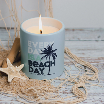 Life is Good Everyday is a Beach Day Soy Candle