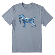 Life is Good Men's Dog Mountain Scene Crusher Tee