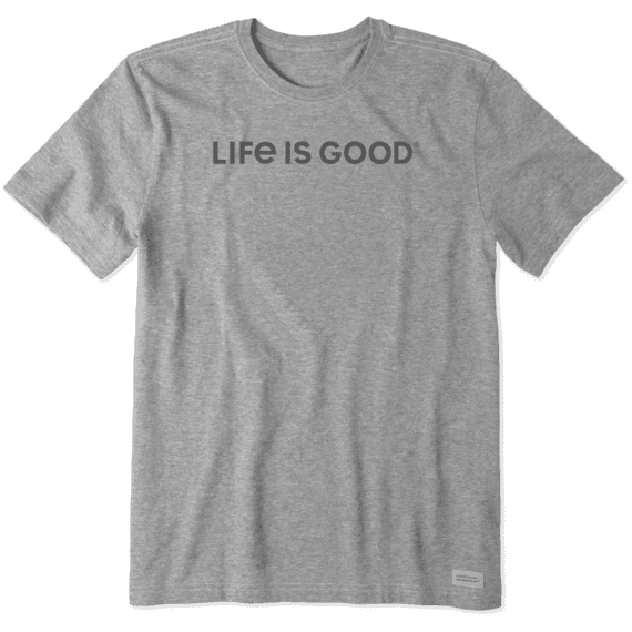 Life is Good Men's LIG Wordmark Horizontal Crusher Tee
