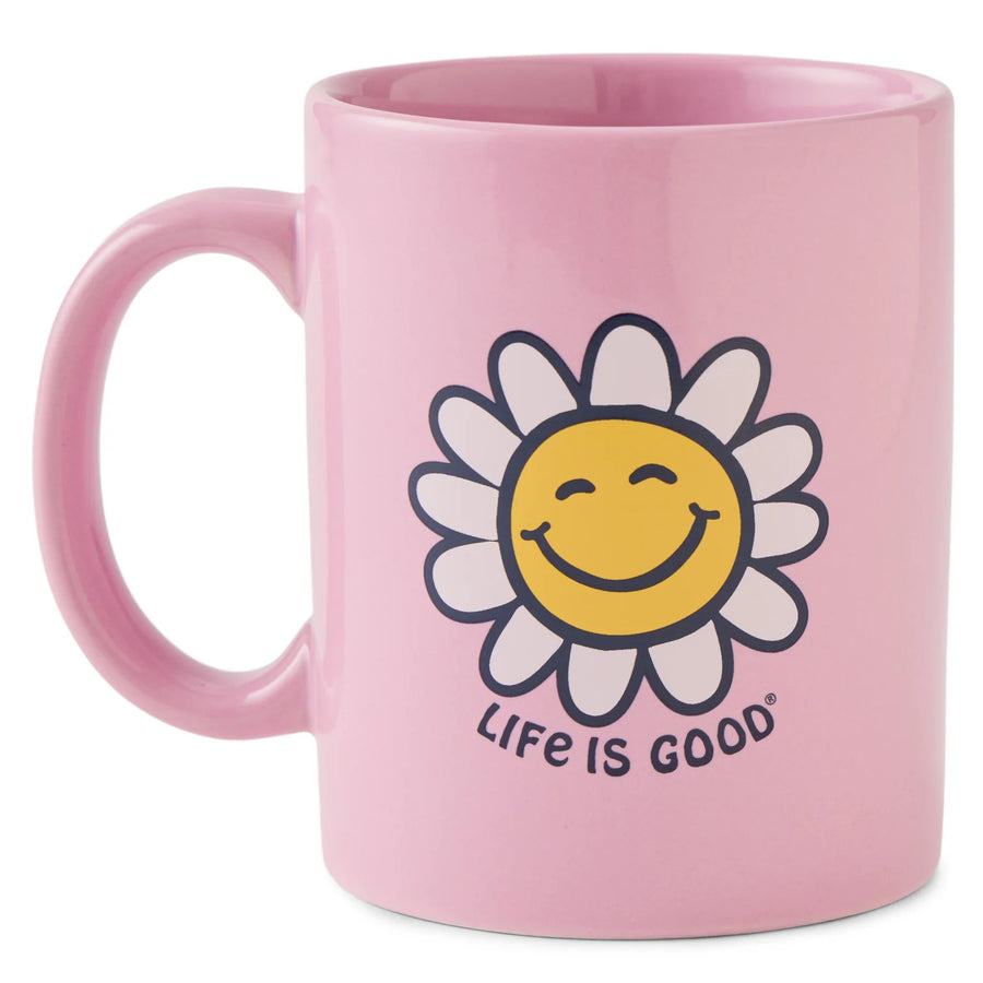 Life is Good Happy Smile Daisy Jake's Mug