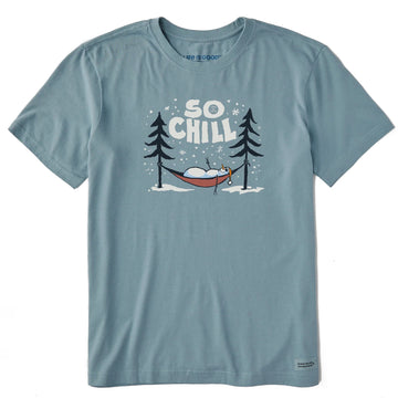 Life is Good Men's So Chill Snowman Short Sleeve Crusher Tee