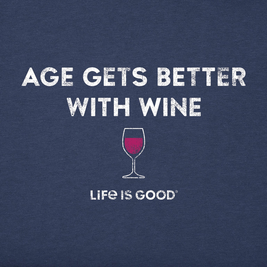 Life is Good Women's Better with Wine Crusher Vee